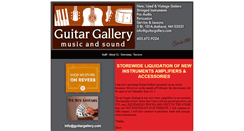 Desktop Screenshot of guitargallery.com