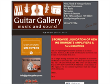 Tablet Screenshot of guitargallery.com